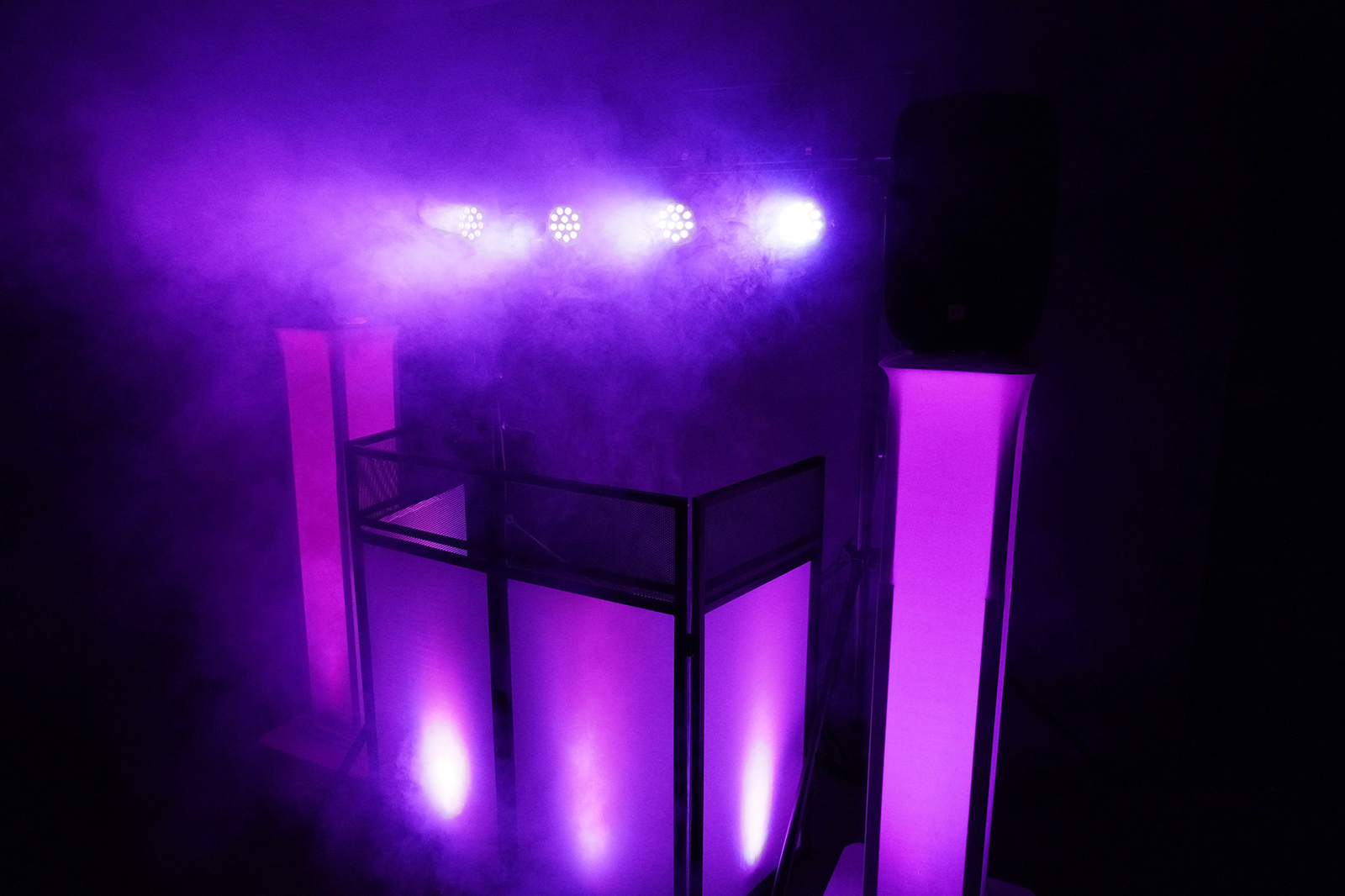Rockville RockPAR TRI LED RGB Compact Par Can Pro DJ DMX Wash Light+Remote White
