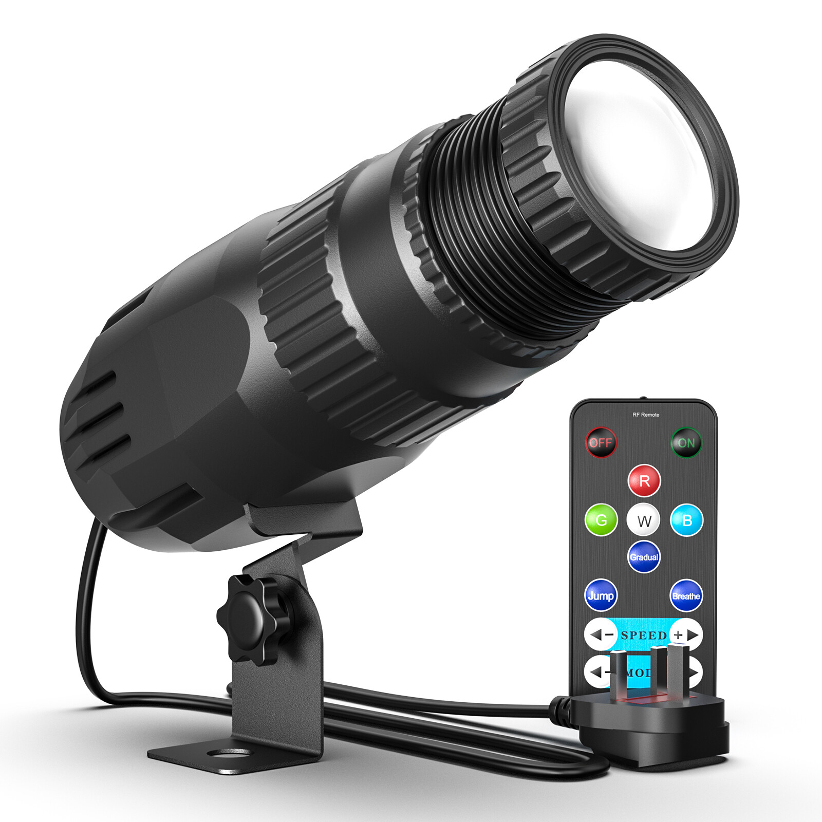 30W Spotlight DJ KTV Stage Light RGBW 4in1 LED Remote Beam Pinspot Party