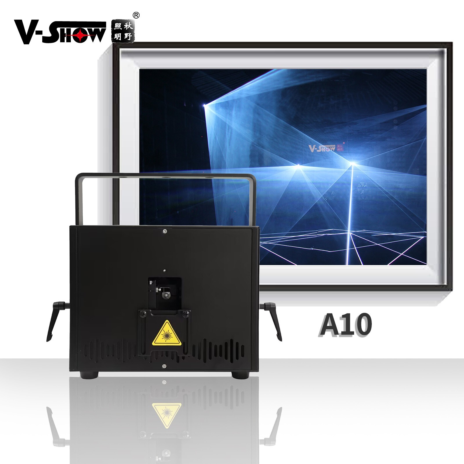 VSHOW 1pc 10w Full Color RGB Animation Laser 10w Stage Laser Light Disco Lasers