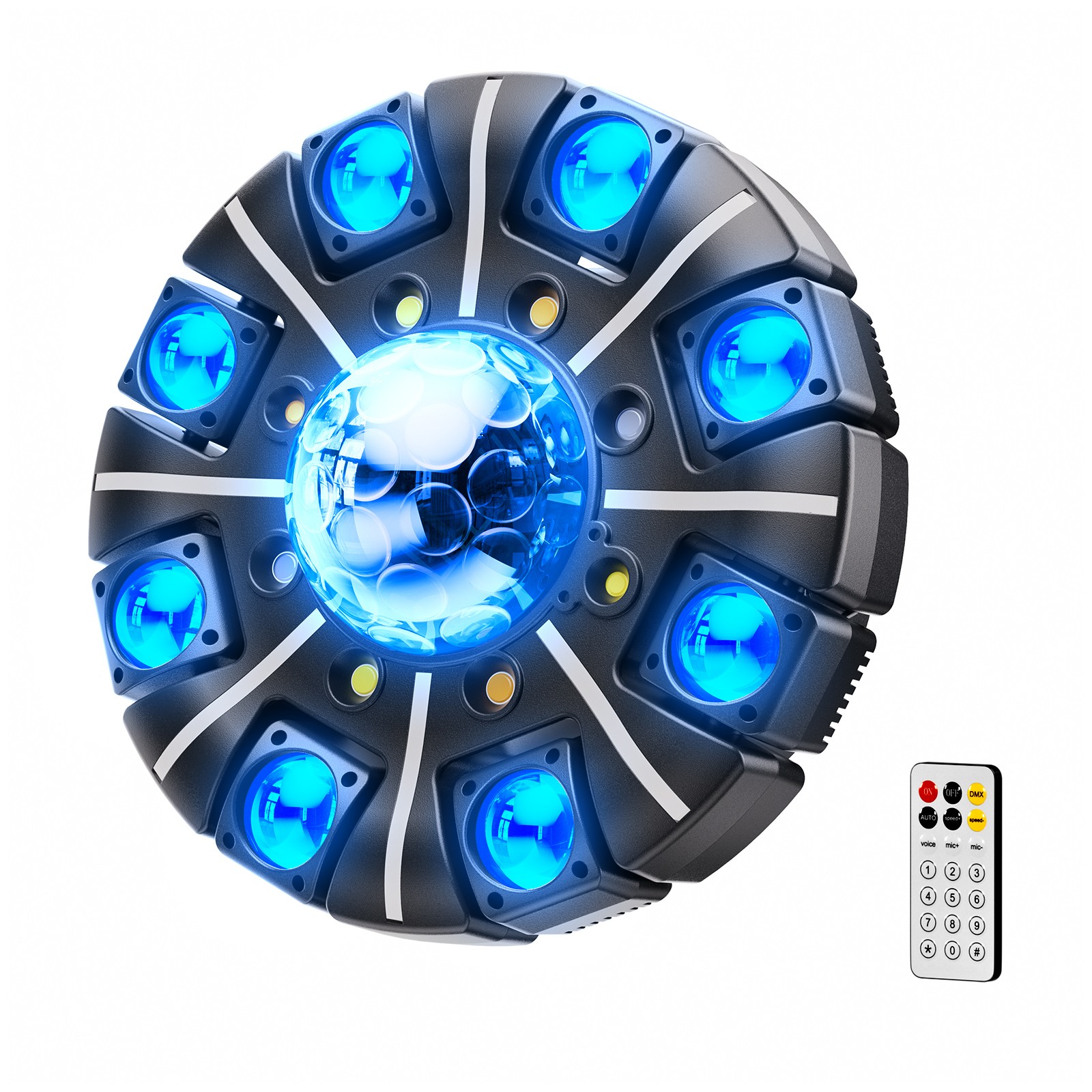 Moving Head DJ Lights-200W LED Stage Light 8 Arms Beam Laser DJ Disco Party Bar