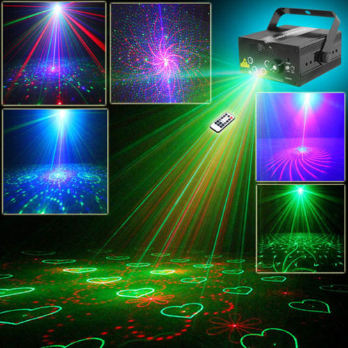 96 pattern Xmas Decor Light Red Green Laser Blue LED Family Party Show DJ YC