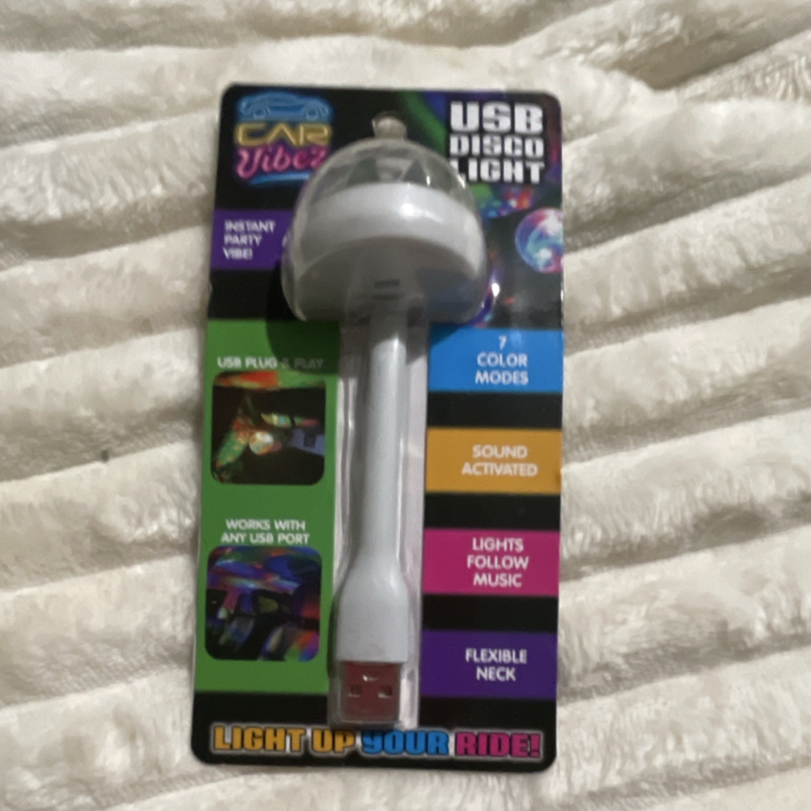 Mini Disco Lights Magic Ball Light Sound Activated Multi-Color Battery Operated