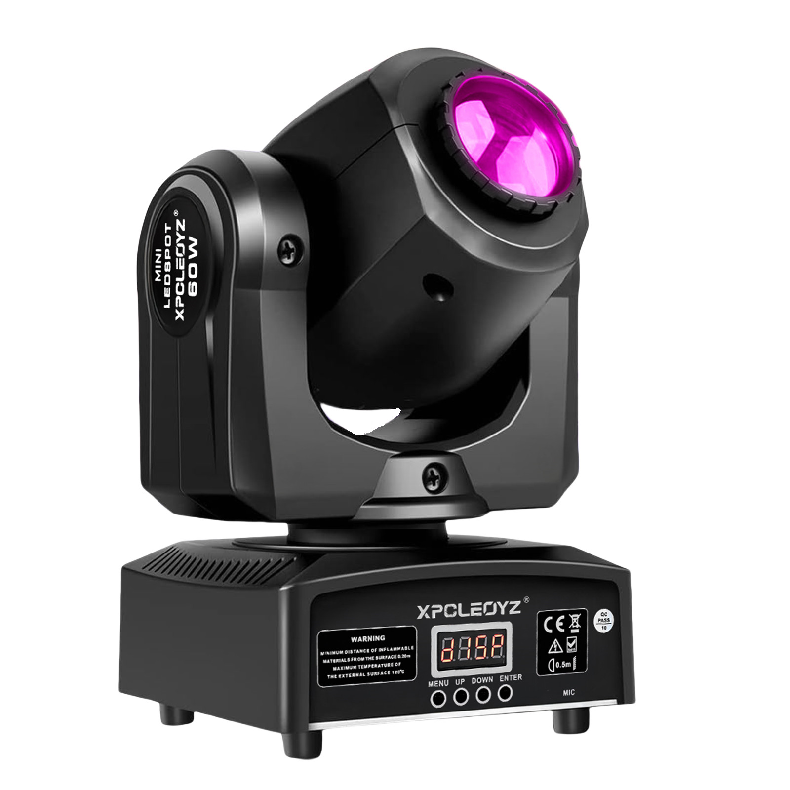 2PCS Moving Head Stage Lights 60W DMX 512 with 8 Gobos & Colors for DJ Parties