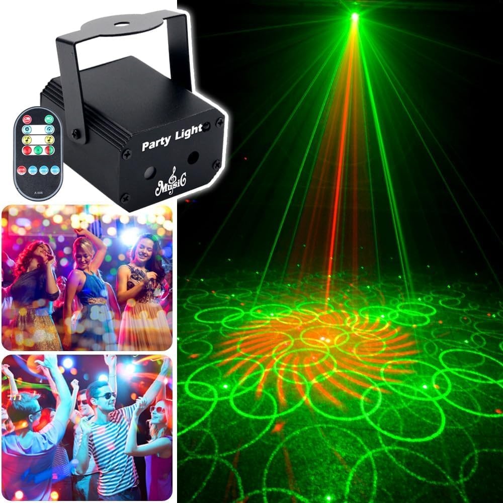Party Lights with Sound Activation, Strobe Effects for Indoor Events & Raves