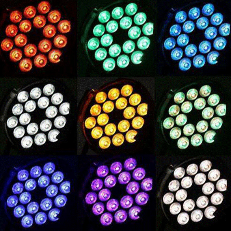 270W 18 LED Par Stage Light DMX RGBW Disco Show DJ Lighting Aluminum with T-bar