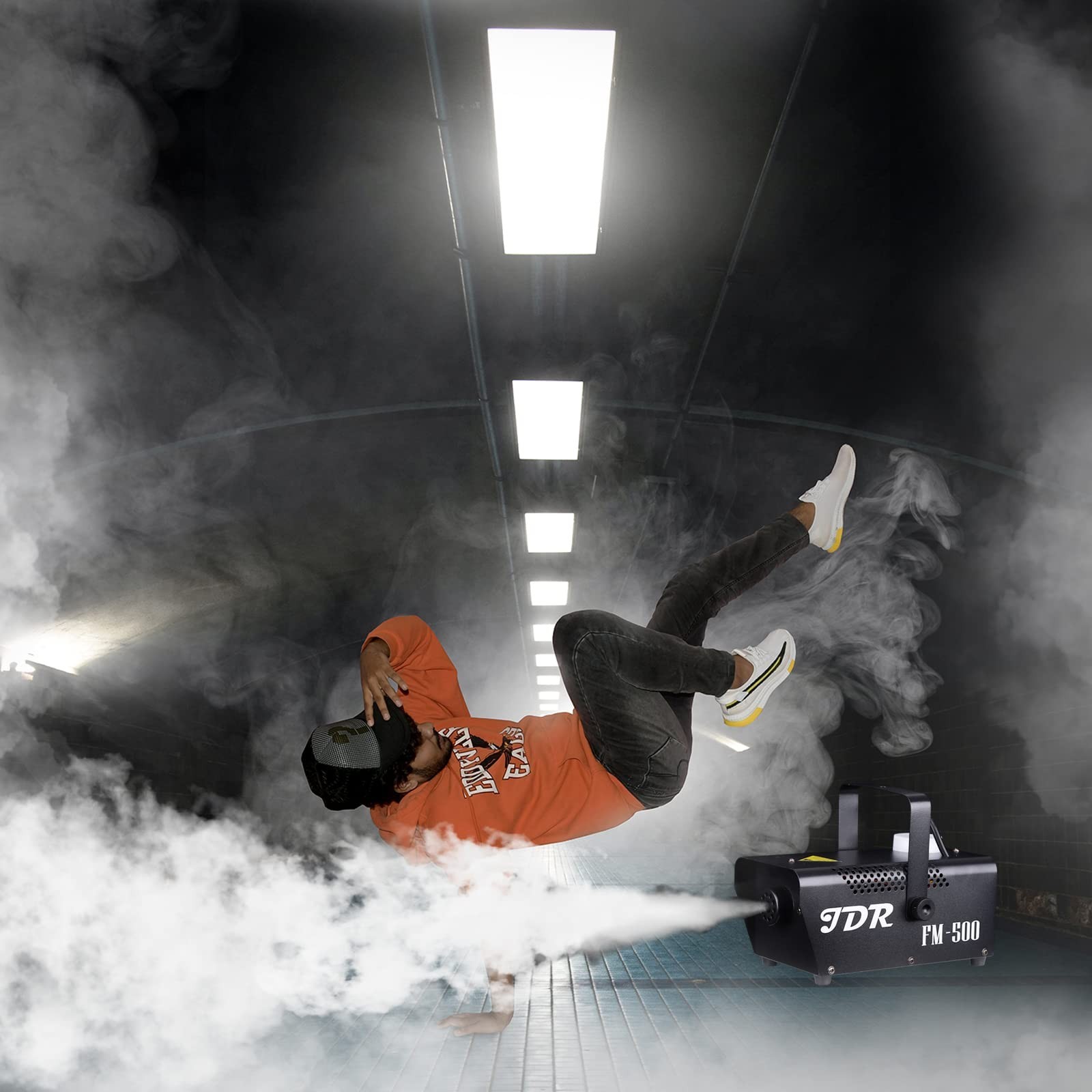 Fog Machine JDR Mini 500W Smoke Machine with Auto Mode and Wireless Remote Co…