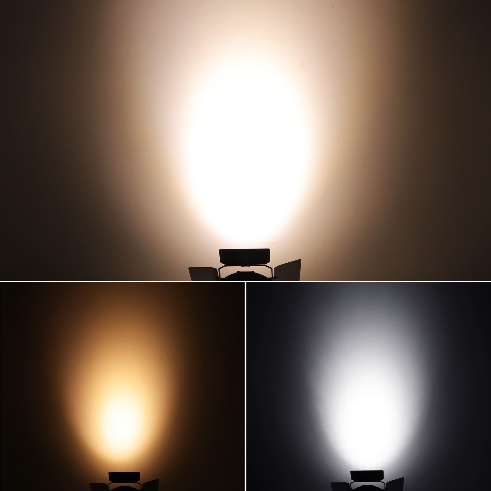 200W COB 4LED Par Light DMX Stage DJ Light Audience Light Spot w/Cover warm/cold