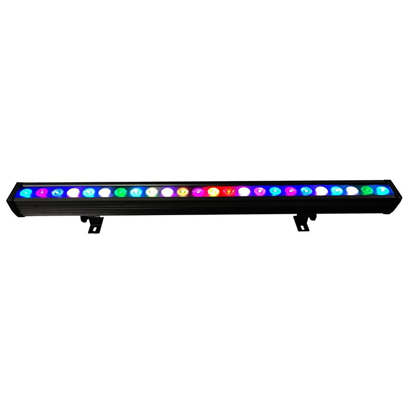 72W DMX Wall Wash Light – IP65 24x3W Outdoor LED Fixture with Auto Addressing