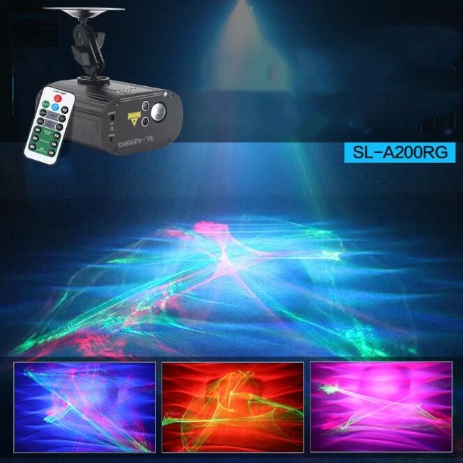 Red Green Blue Laser Aurora LED Indoor DJ Party home Event Decor Light
