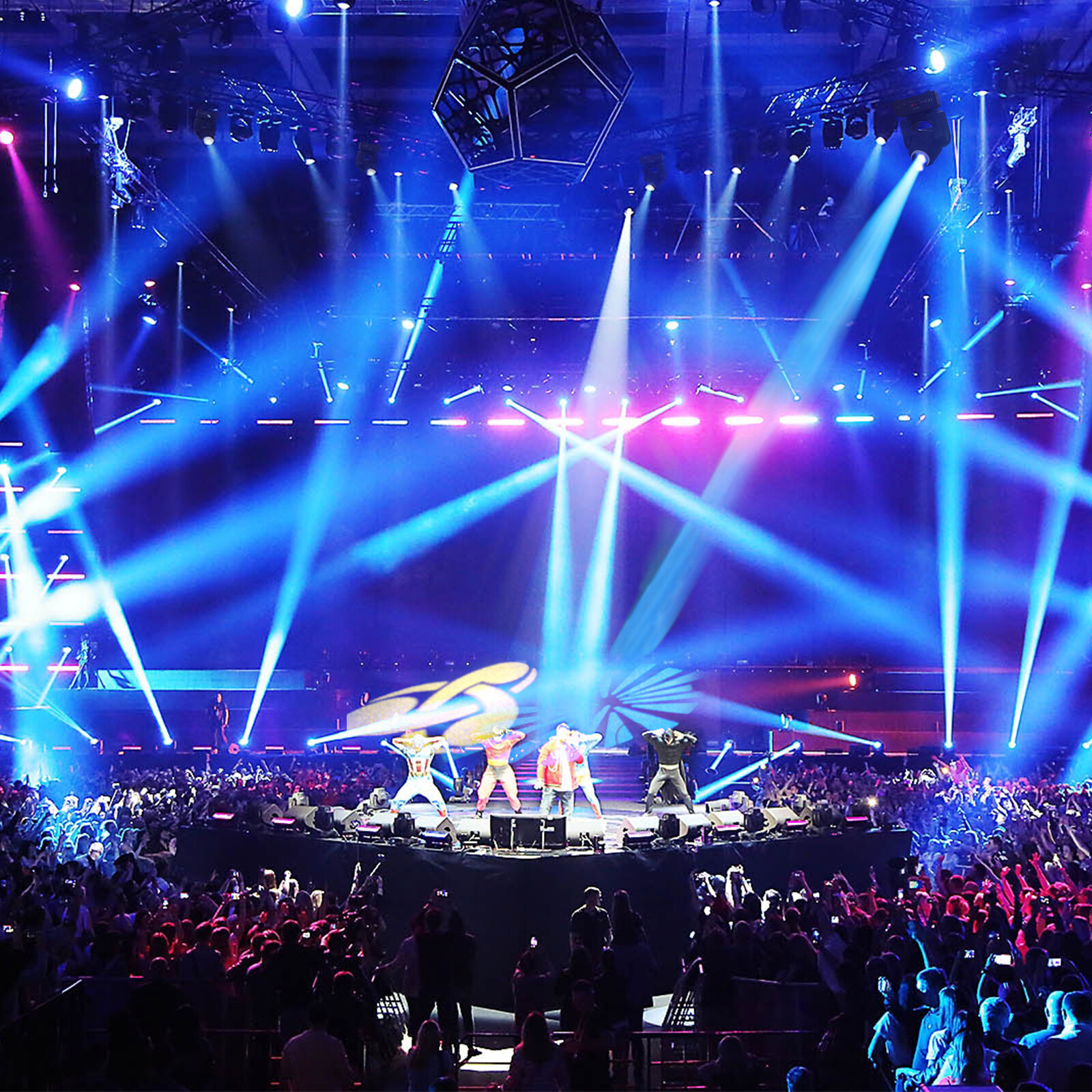 120W LED Moving Head Light RGB Gobo Beam Spot Stage Lighting DJ Disco DMX