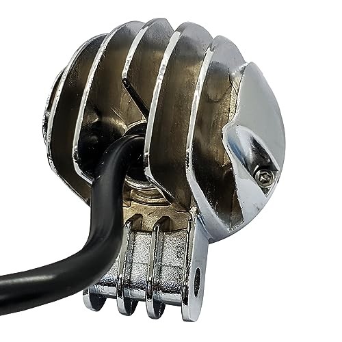 OZ-USA Chrome 20w LED Lights Spot Beam Motorcycle Cruiser Fog Passing CHROME