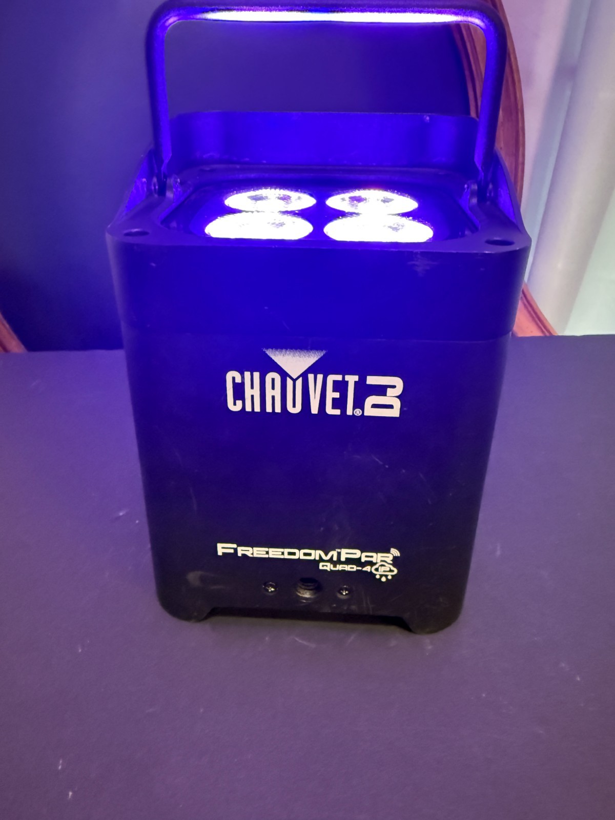 Chauvet DJ FreedomPar Quad-4 IP Wireless Battery Powered RGBA LED Uplight Tested