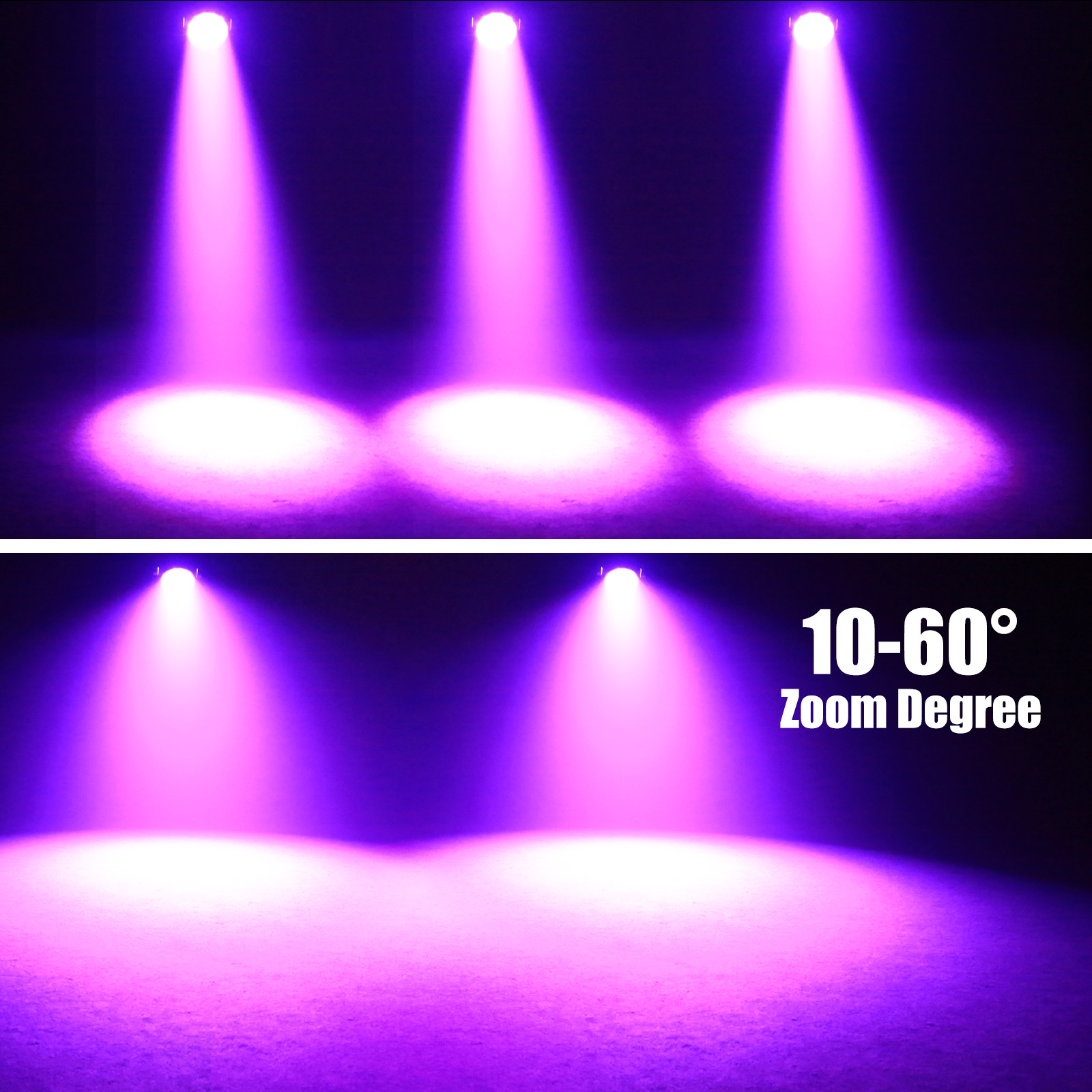 380W Moving Head Beam Light 19 LEDs With RGB Ring Zoom DJ Light Party Bar Club