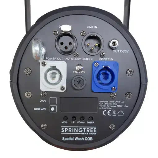 Springtree Spatial Wash COB 120 RGBWW 120W LED Stage Light Wash Light Black