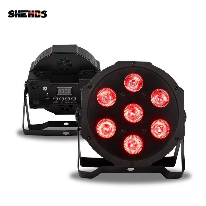 7x18W LED PAR Stage Light DMX RGBWAUV Beam Wash Light For DJ Disco Party Bar