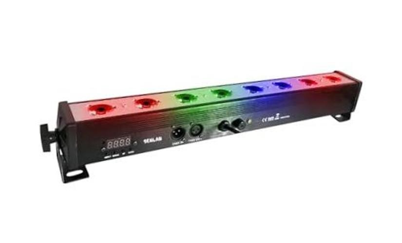 LED Par bar wall wash Stage Light,SENLAN 8pcsX3W RGB 3-in-1 LED and Full