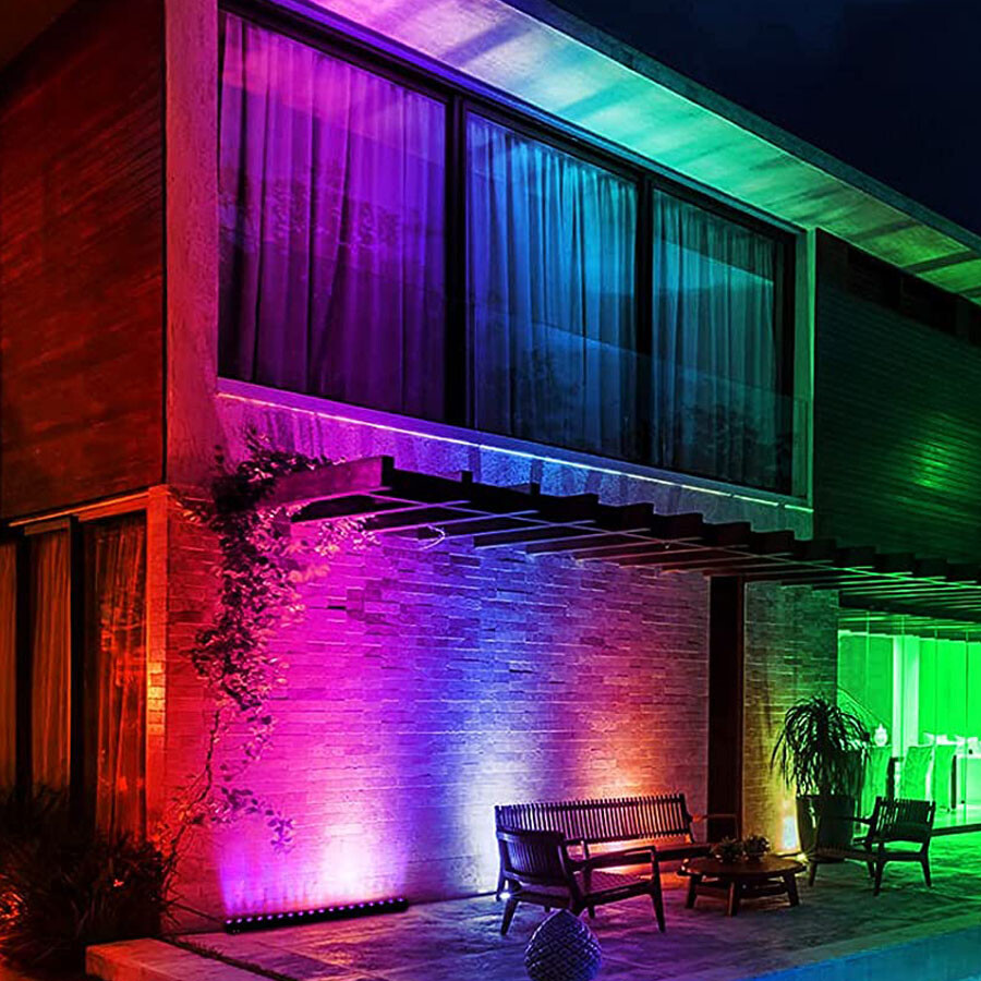 Bar Light 120W RGB 24LED Wall Wash Light DMX Stage Strip Party Disco Lamp Remote