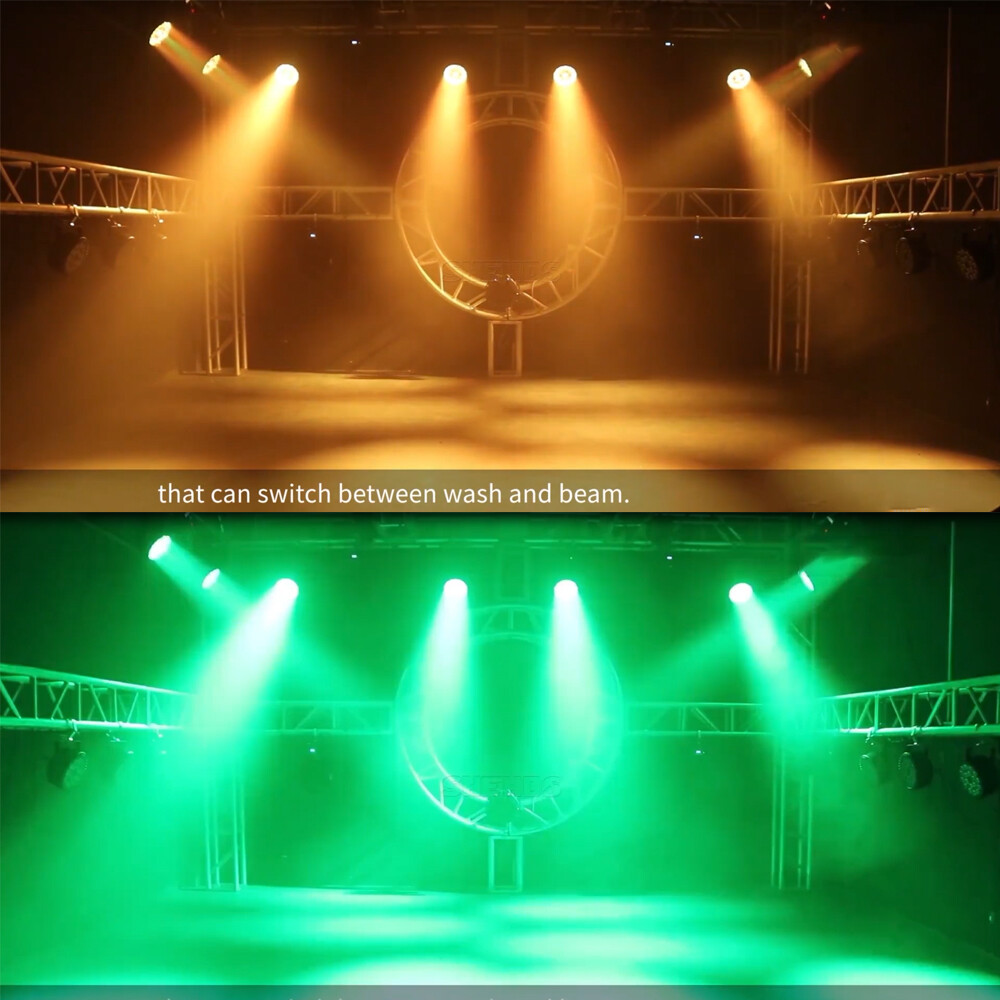 2pcs SHEHDS 19x15W RGBW Zoom Wash Aura Moving head light with Case