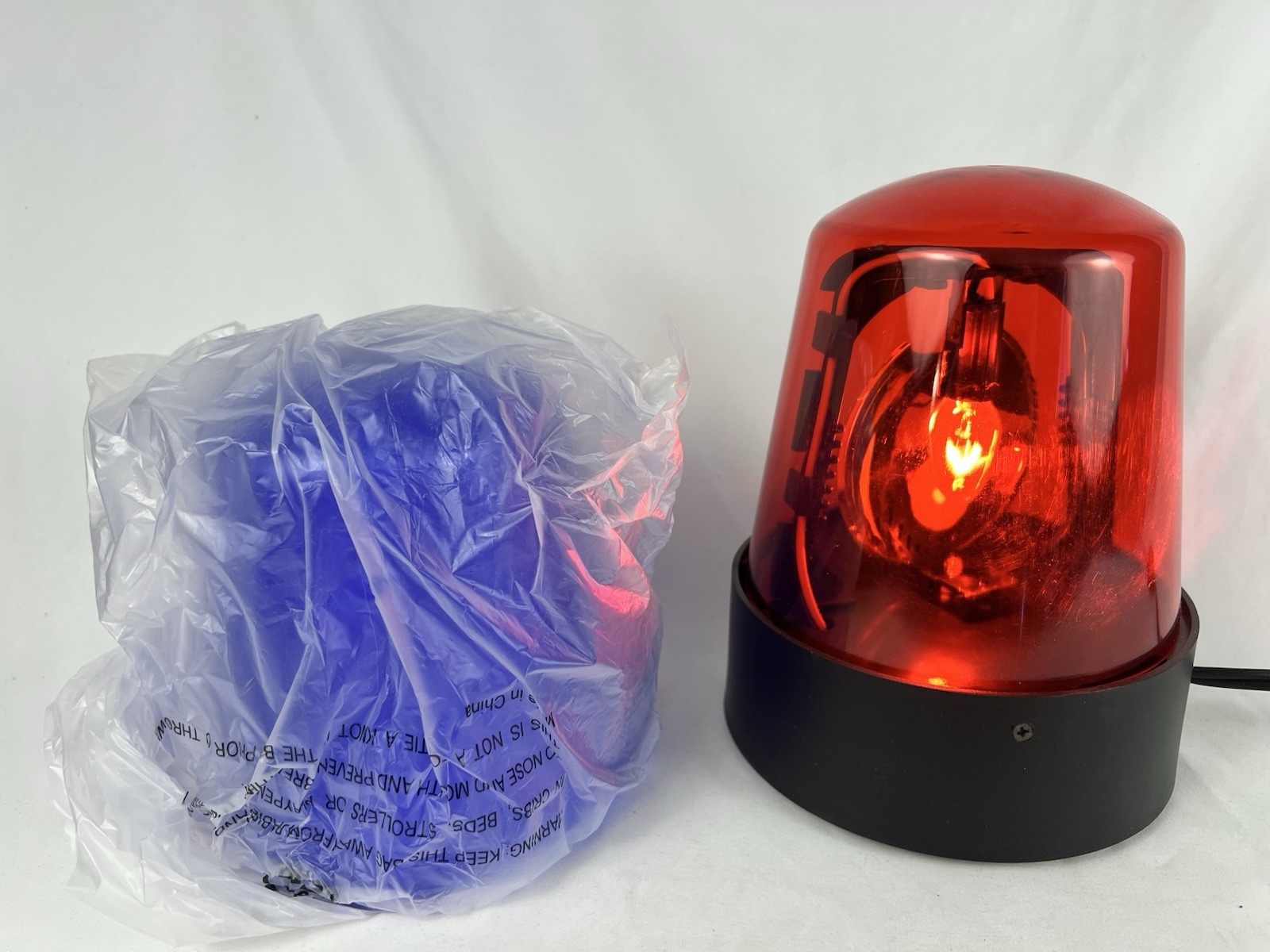 Dj Light Rotating Beacon Light With Red And Blue Lens NIB