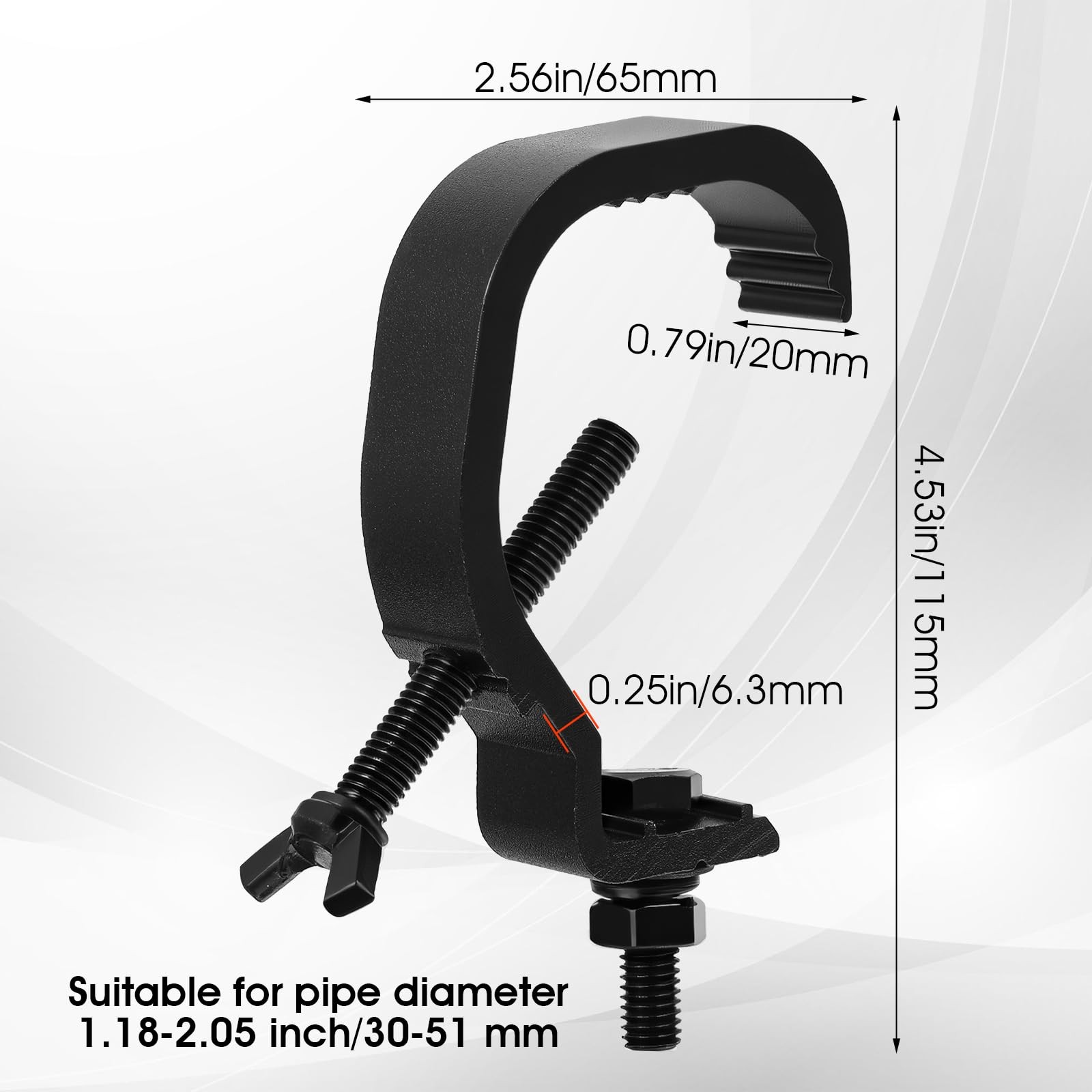 10 Pack Aluminum Alloy Stage Light Clamp Hooks Heavy Duty Truss C Clamps