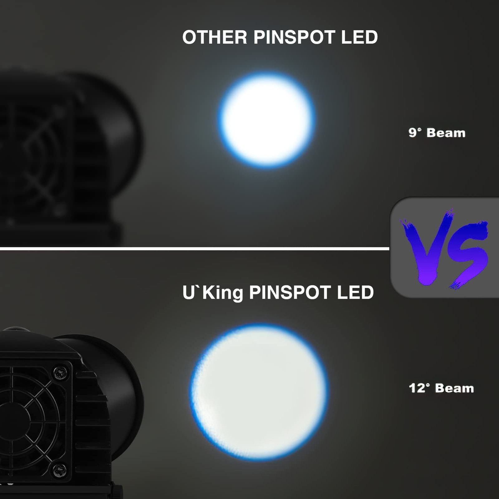Pinspot Light 10W RGBW 512DMX Manual Bright Mirror Stage Spotlight 1PC