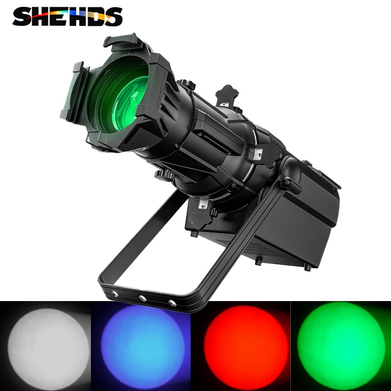 SHEHDS 250W LED Prime Lens RGBW Spotlight LEKO Profile Spot Light Stage Show Bar