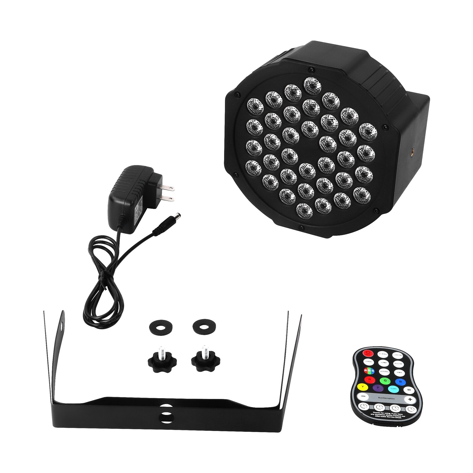 Yiflamefly 4-Pack Rechargeable Par Lights RGB Wireless 36 LED Stage Lights DJ US
