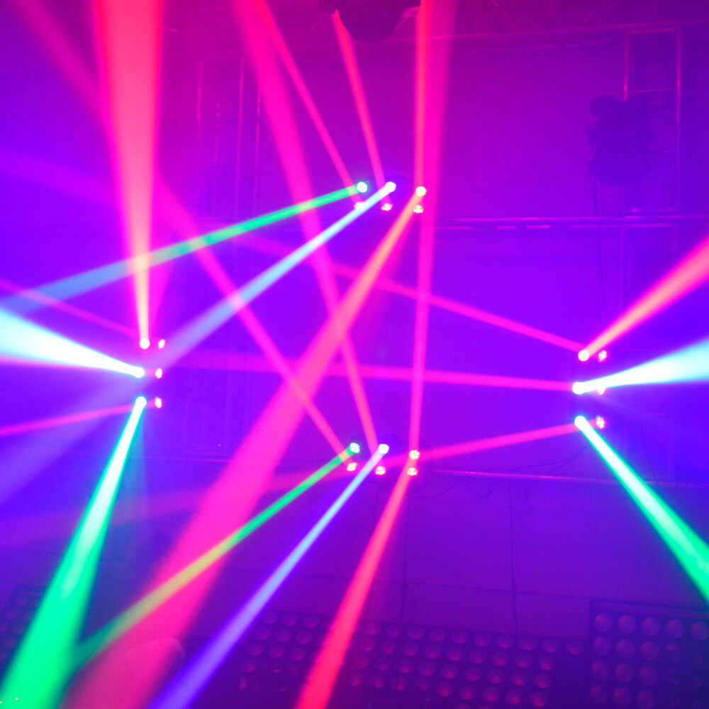 6 Head Beam Moving Head Lights RGBW DMX Automated Pan & Tilt DJ Stage Lighting