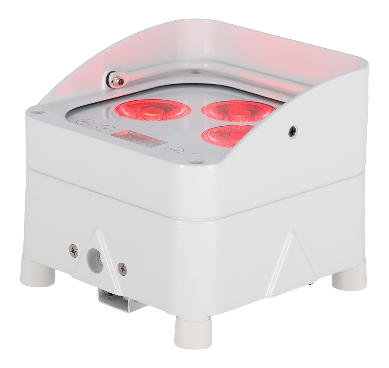 Rockville WET PAR 50 White Waterproof Battery DJ Light+Wireless DMX+RF Remote