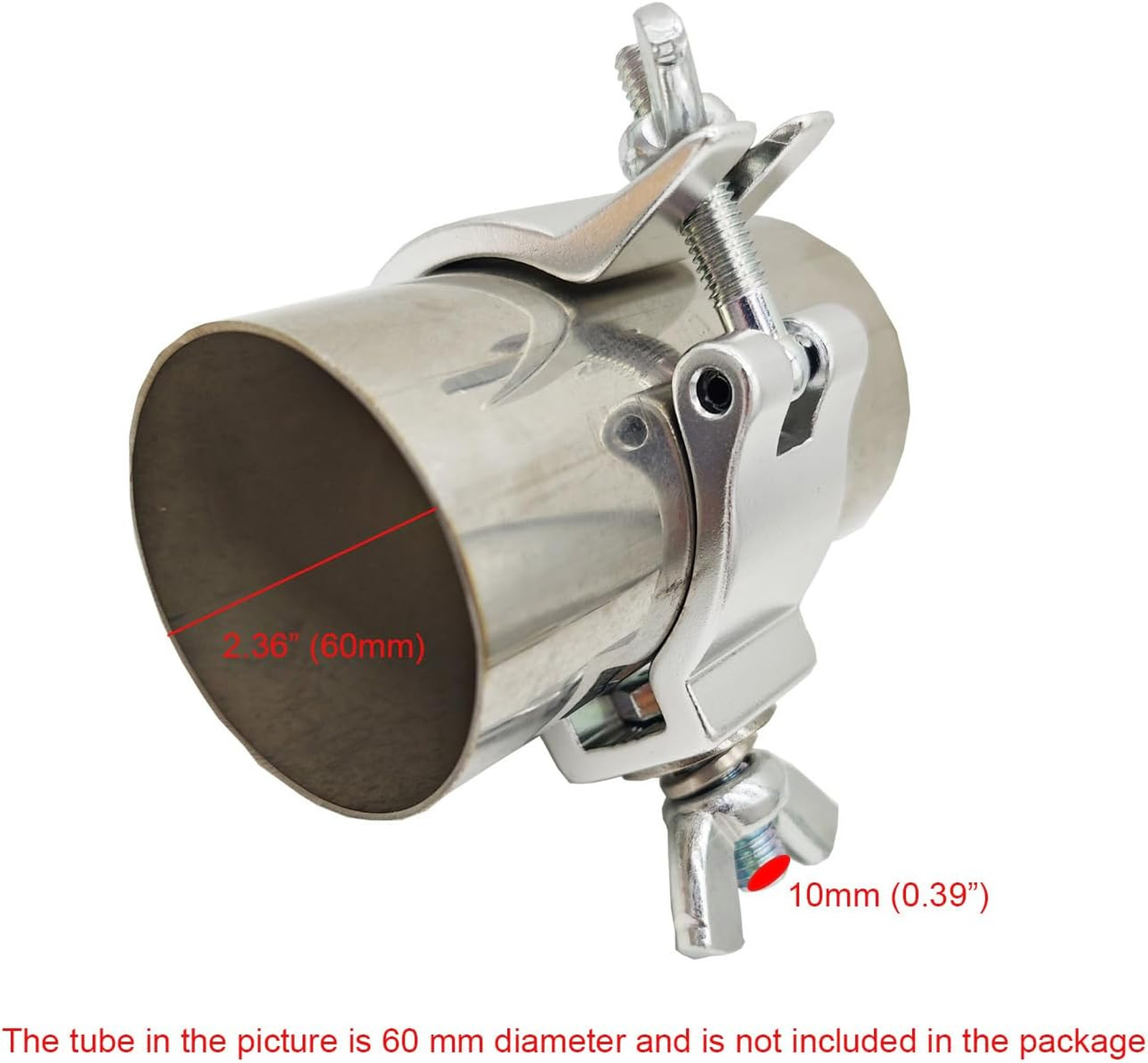 Lighting Clamp Aluminum Alloy Heavy Duty 220lbs for Truss Pipe 58-60mm OD Stage