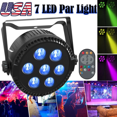 105W DMX RGBW 4 IN 1 LED Par Light 7LED Stage Lighting DJ Disco Club Party Light