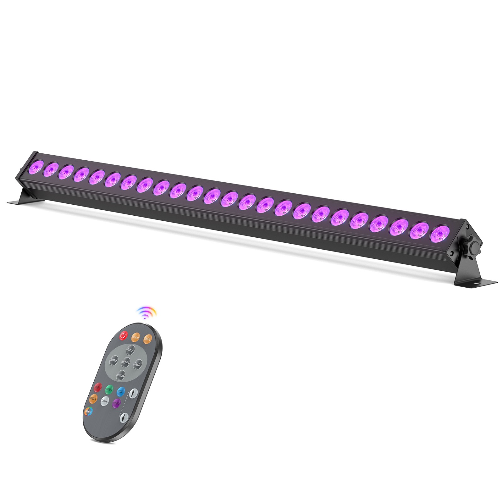 150W 24 LED Wall Wash Light DMX RGB Beam Stage Lighting DJ Club Lights w/Remote