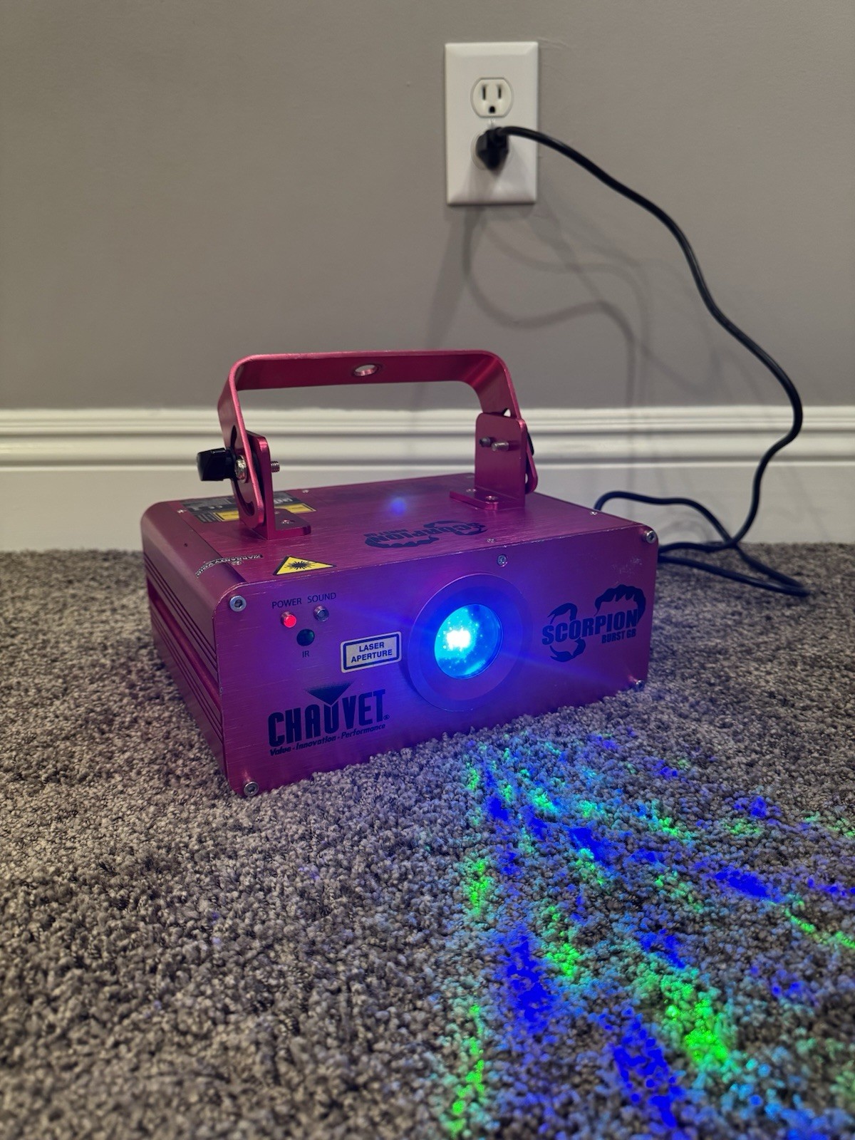 Chauvet DJ Scorpion Burst GB Scanning Laser Green And Blue Lighting Effect
