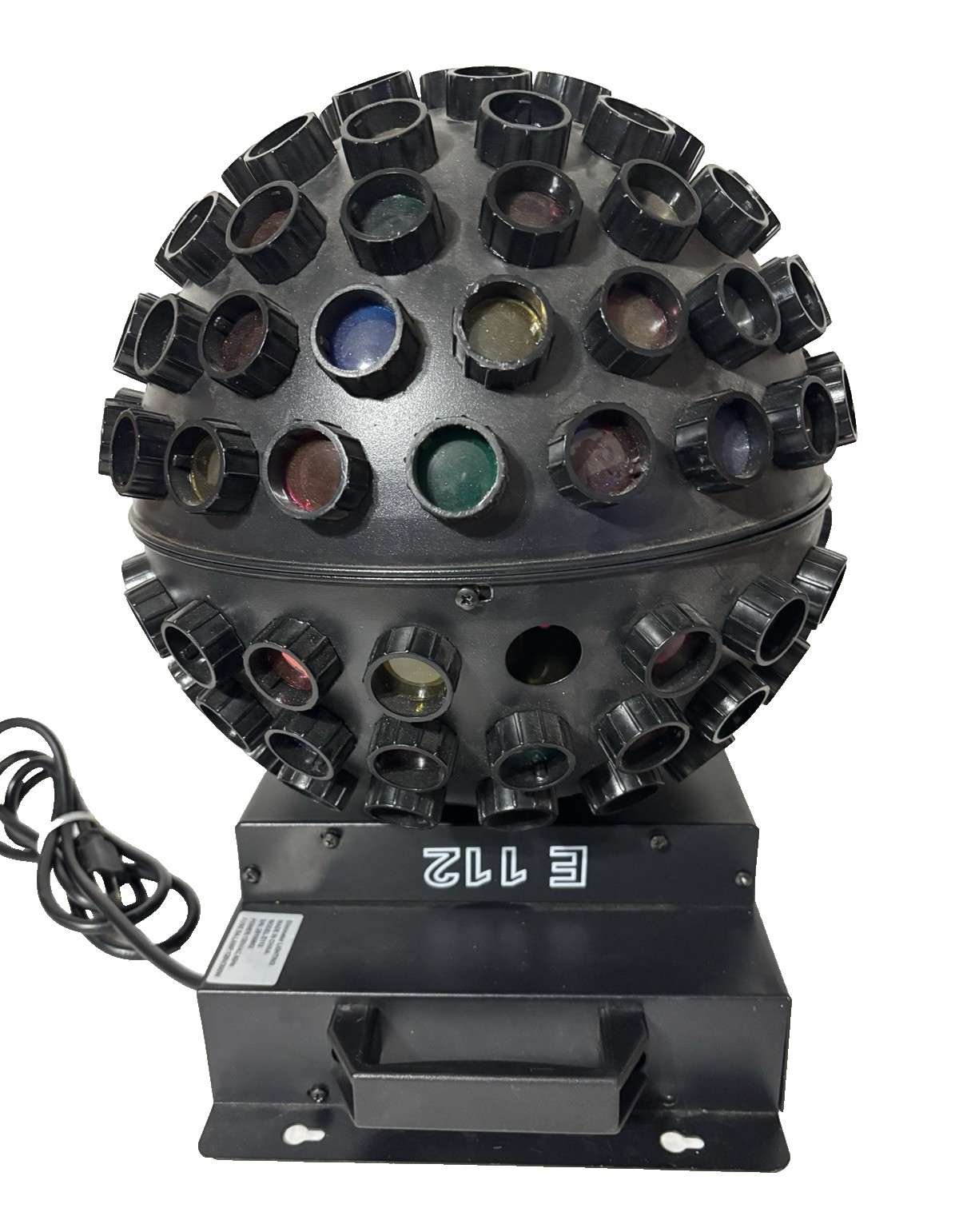 Eliminator Lighting E-112 Color Starsphere Rotating Mirrorball Light – See Video