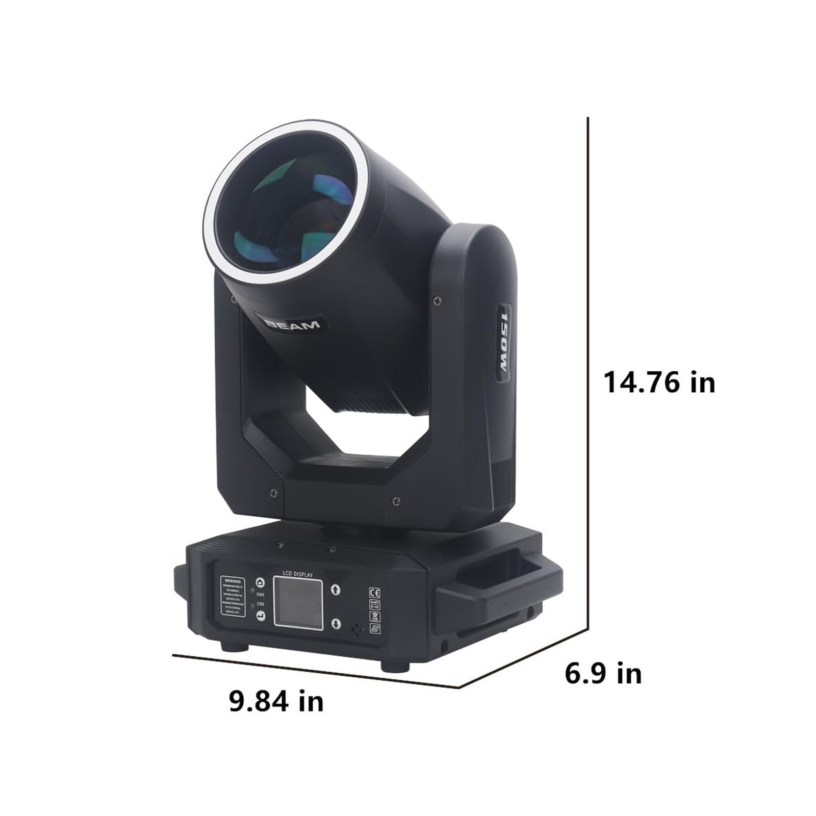150W Moving Head Stage Light,12 Patterns 8 Colors Bean/Rainbow Stage Effect 6…