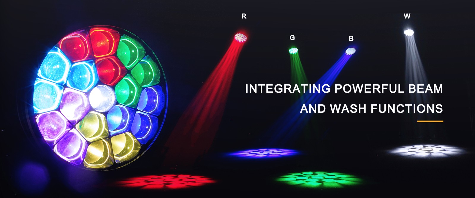19x20W / 19x40W RGBW Moving Head Light Beam Wash Stage Light Or Case Party Show
