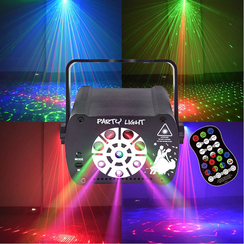 1024 Pattern LED RGB 8 Eyes Stage Light Laser Projector DJ Disco Party Lighting