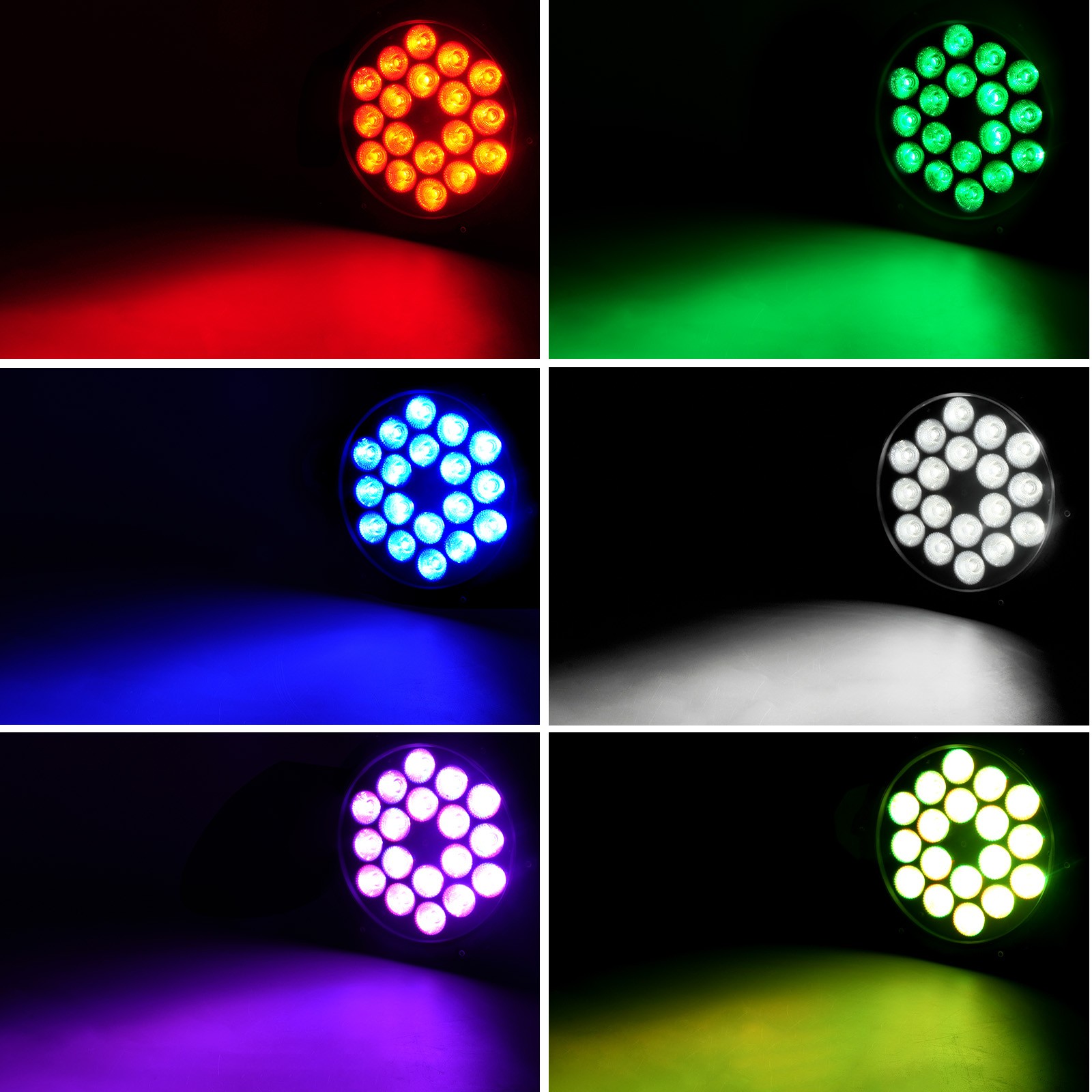 18 LED Waterproof PAR Light RGBW DMX Stage Outdoor Show Yard Garden Party