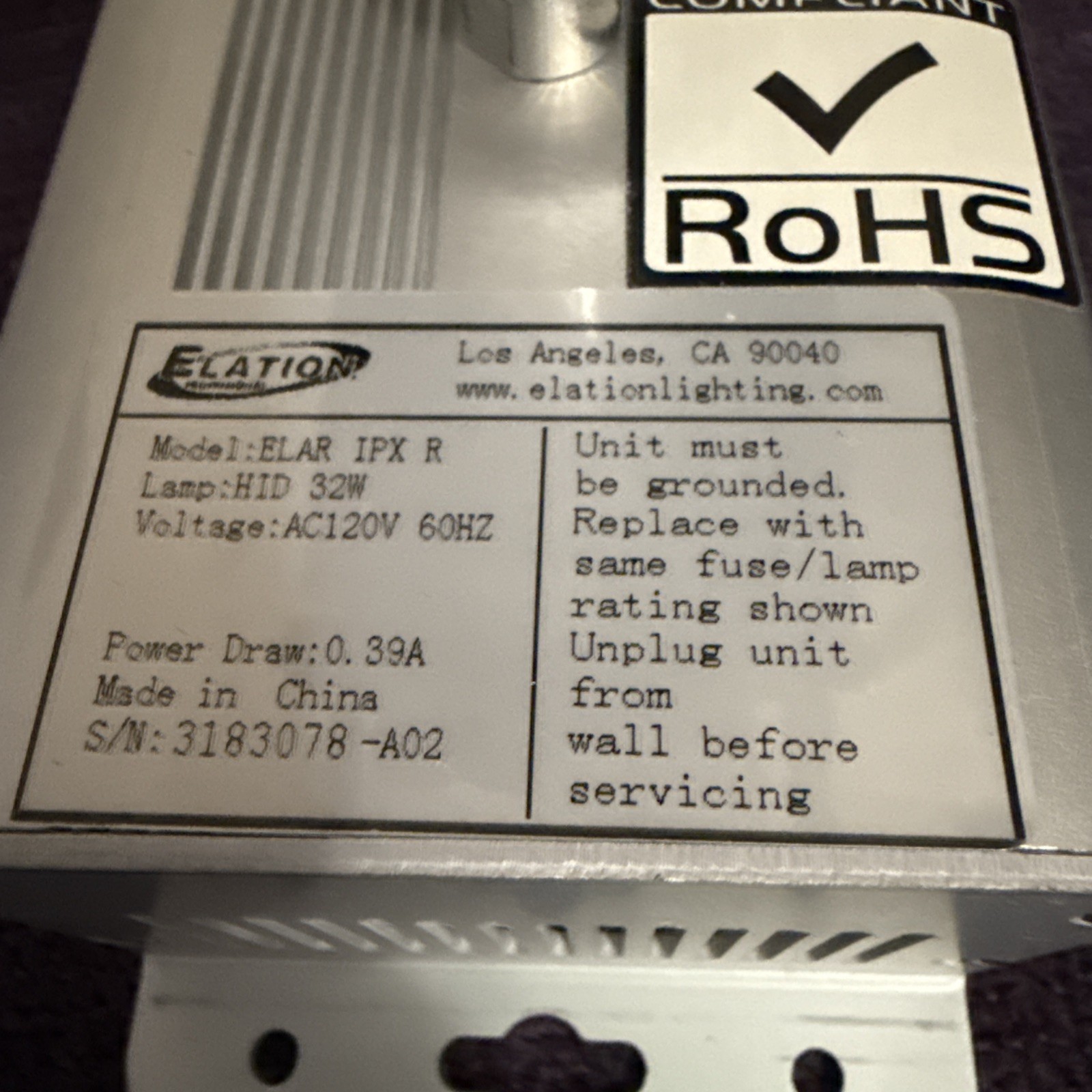 Elation ELAR IPX R Rotating Gobo Projectors, New Old Stock Sealed Box