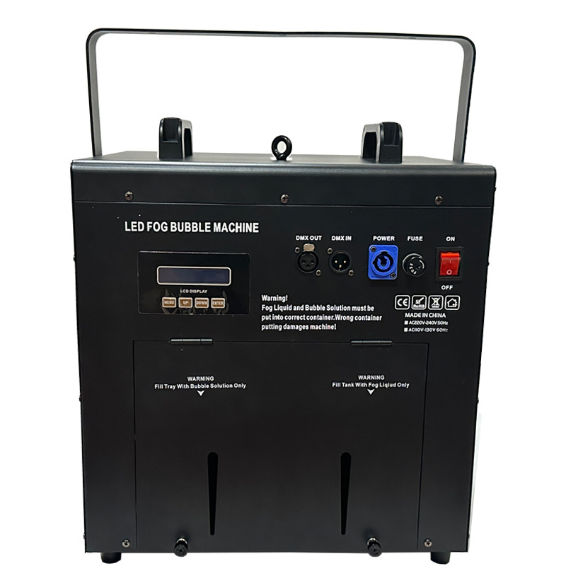 4in1 Led 1500W Fog Bubble Machine Remote DMX Smoke Bubble Maker for Party Stage