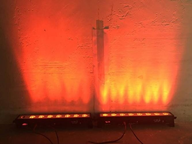 LED Par bar wall wash Stage Light,SENLAN 8pcsX3W RGB 3-in-1 LED and Full