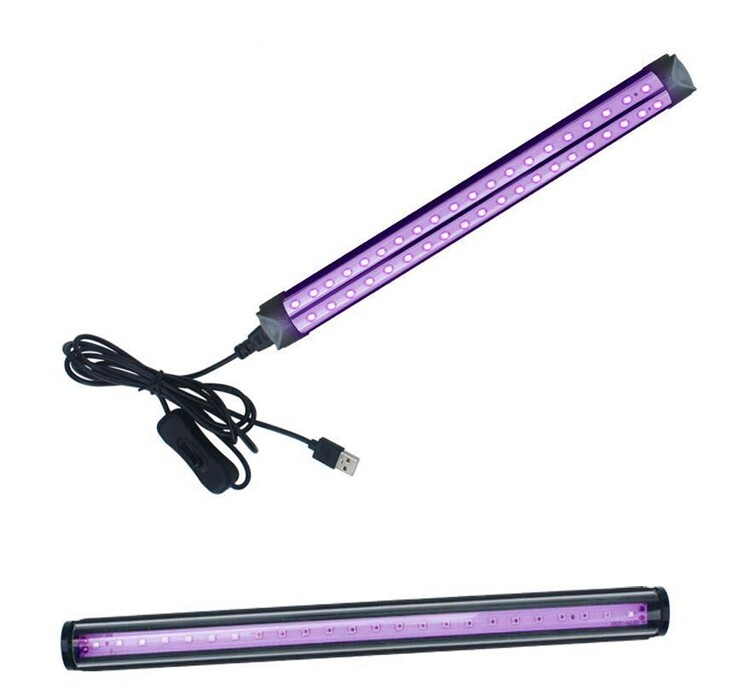 LED UV Black Light Fixtures 365nm Light Bar LED Strip Party Club DJ Lights Lamp