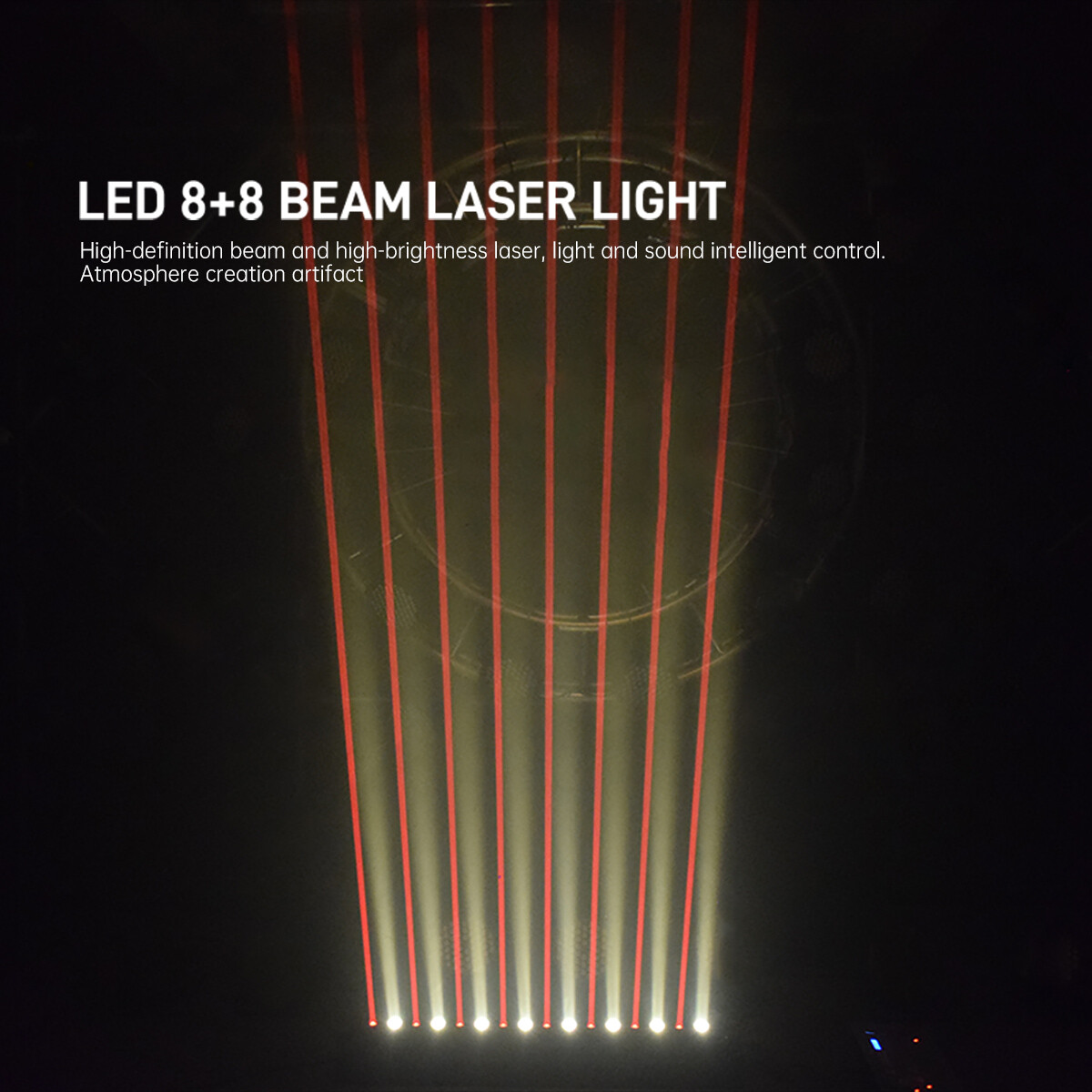 8 Eyes DMX 8+8 Red Strobe LED Beam Laser Light for Djs Disco Bar Stage Light