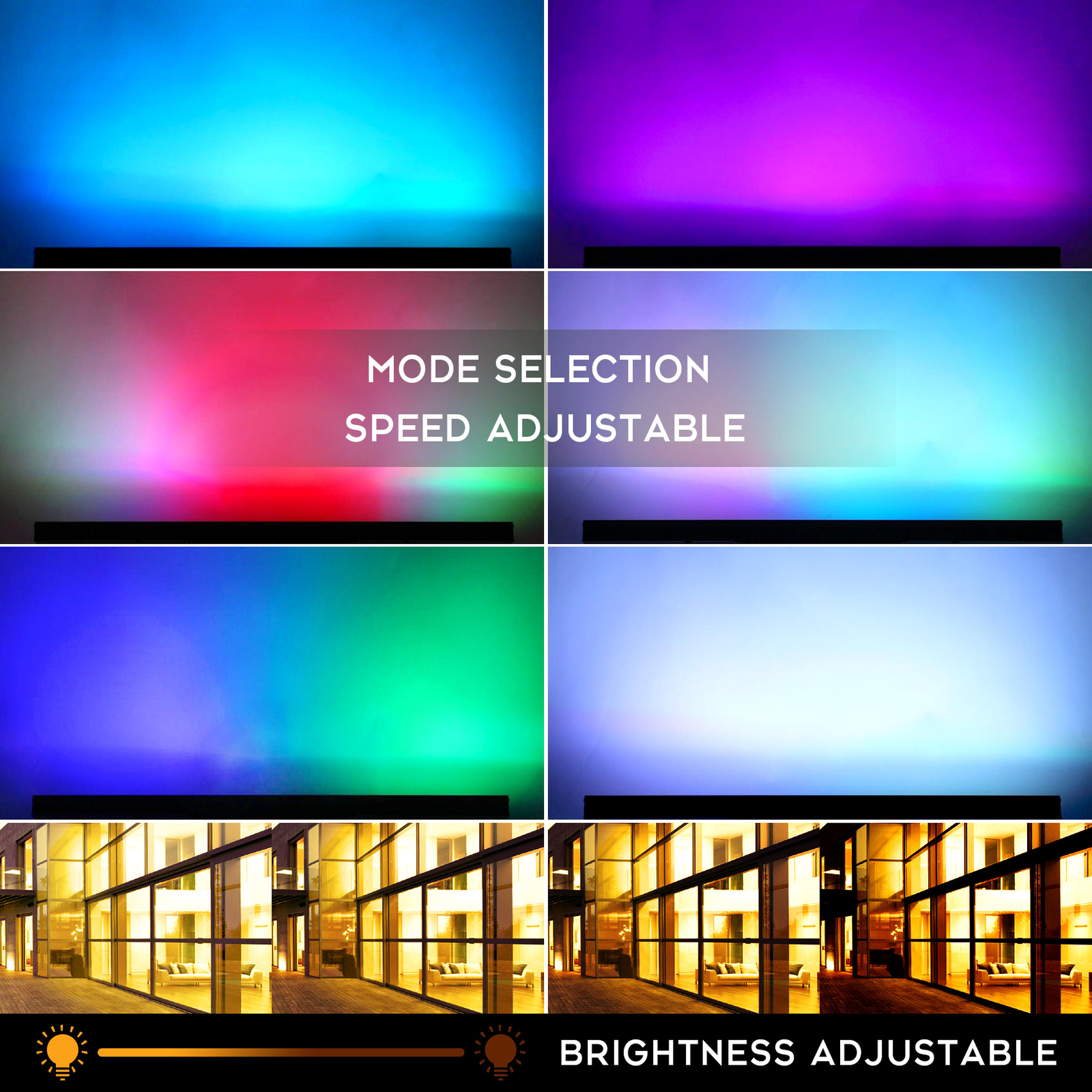 100W RGB LED Wall Wash Bar Light DMX Stage DJ Party Disco Beam Stage Lighting US