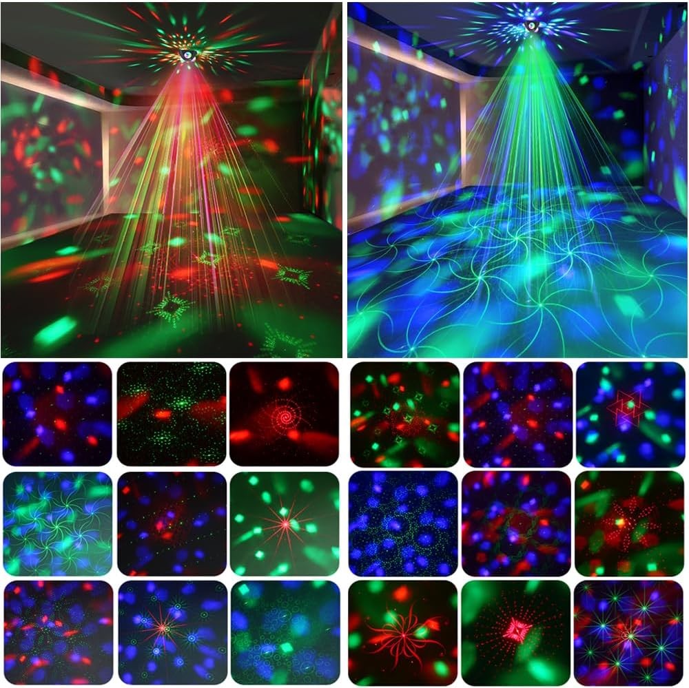 Sound Activated Disco Ball Party Light with Remote Control for DJ Stage Karaoke