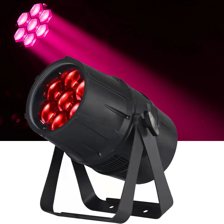 IP65 Outdoor Waterproof 7*40W RGBW 4IN1 Zoom Led Par Studio Concert Stage Lights