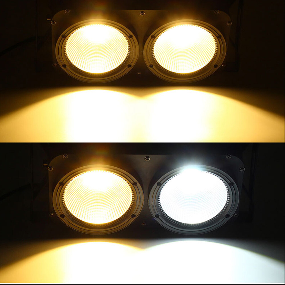 200W COB LED Par Stage Light DMX Audience Blinder Warm Cool White DJ Disco Party