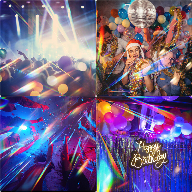 4PCS DJ Lights with Stand RGBW Stage Lighting System Party Wedding Light Set USA