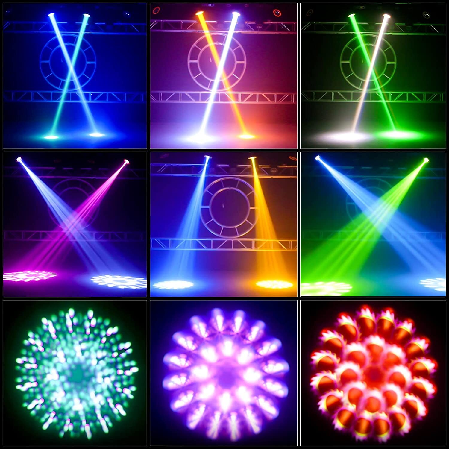 230W 7R Beam Bulb Gobo 8+16 Prism Moving Head DMX LED Stage Light Disco dj Party