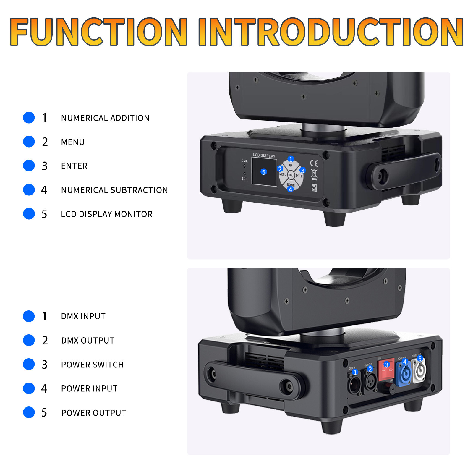 Mini 230W 7R Sharpy Moving Head Beam Light Stage Effect DMX512 Disco Bar DJ Club